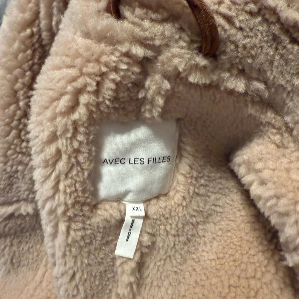 Avec Les Filles Brown Teddy Jacket - Picture 4 of 4